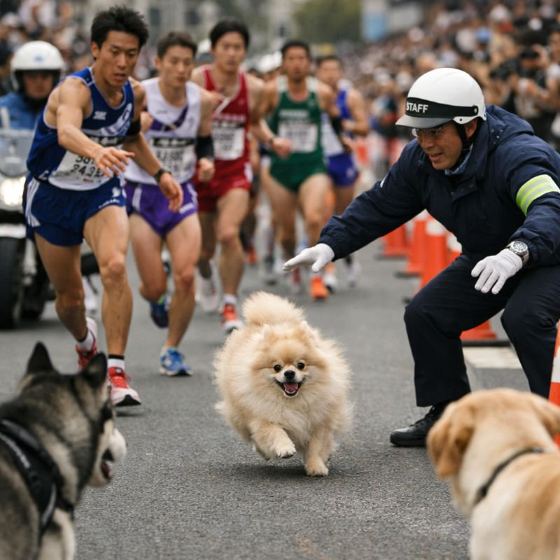 箱根駅伝,ポメラニアン